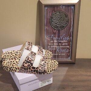 Madden Girl Leopard Double Strap Sandals